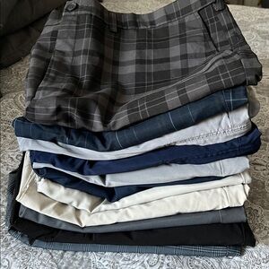 Lot of 11 pairs of golf shorts size 44 Izod Ben Hogan Cool 18 Pro Haggar
